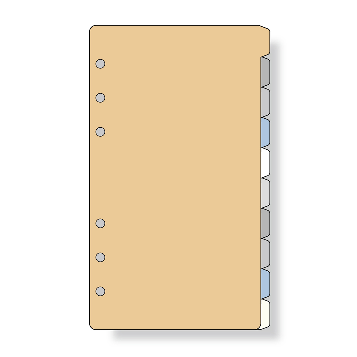 レイメイ藤井　ダヴィンチ リフィル (聖書) カラーインデックス 10区分　DR407