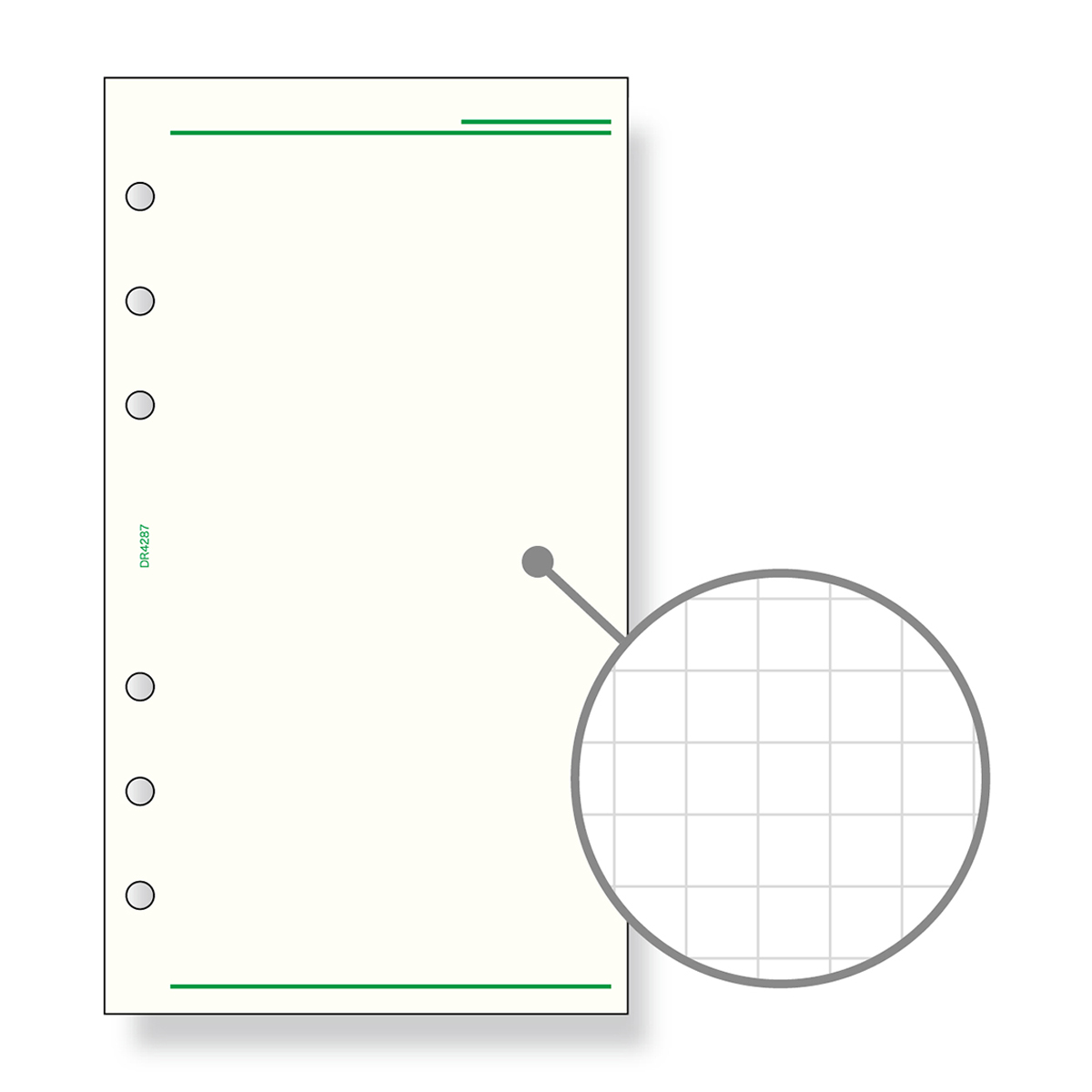 レイメイ藤井　ダヴィンチ リフィル (聖書) 線が目立たない方眼罫ノート 5.0ｍｍ方眼　DR4287
