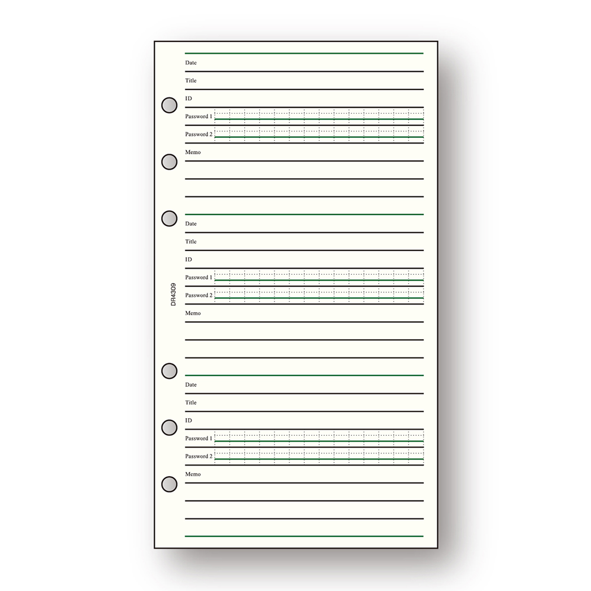 レイメイ藤井　ダ・ヴィンチリフィル ID＆パスワード 聖書サイズ　DR4309