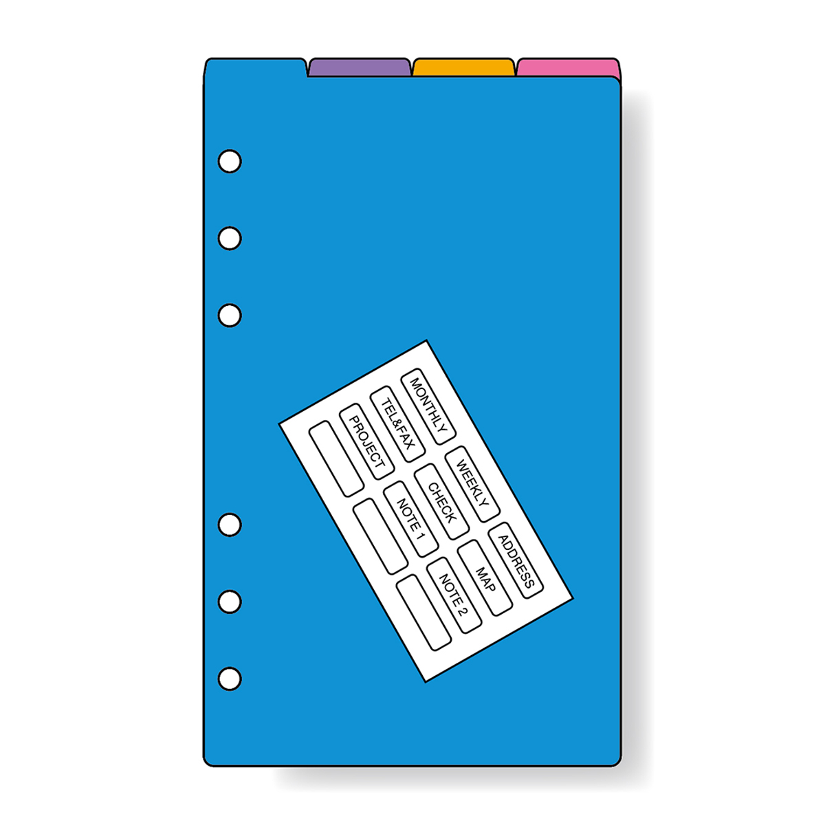 レイメイ藤井　ダヴィンチ リフィル (聖書) カラーインデックス 4区分　DR4330