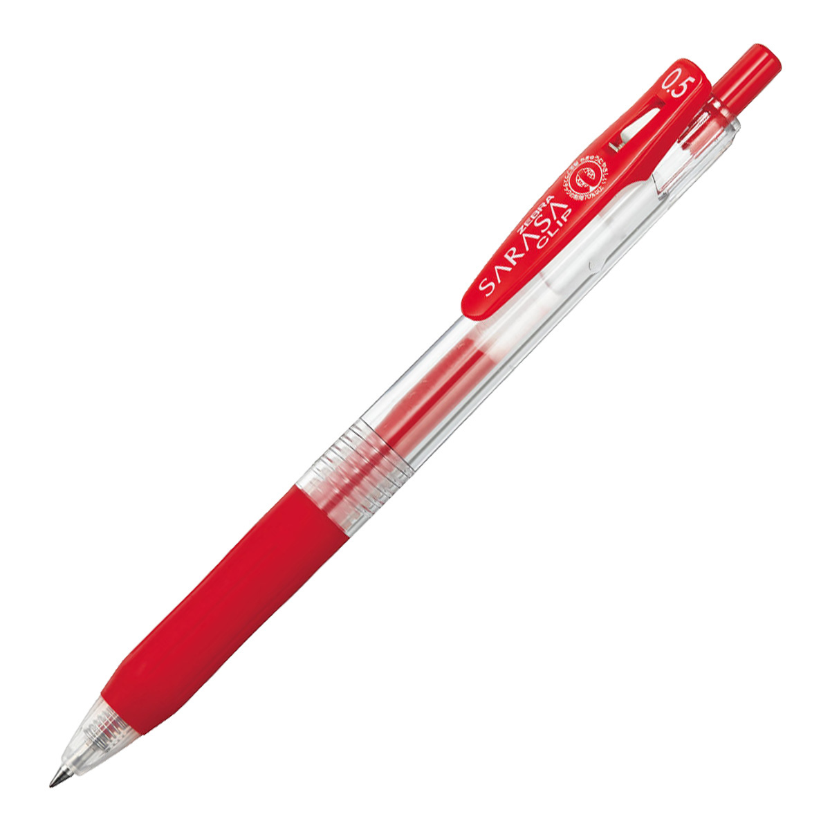 ゼブラ　サラサクリップ０．５　赤