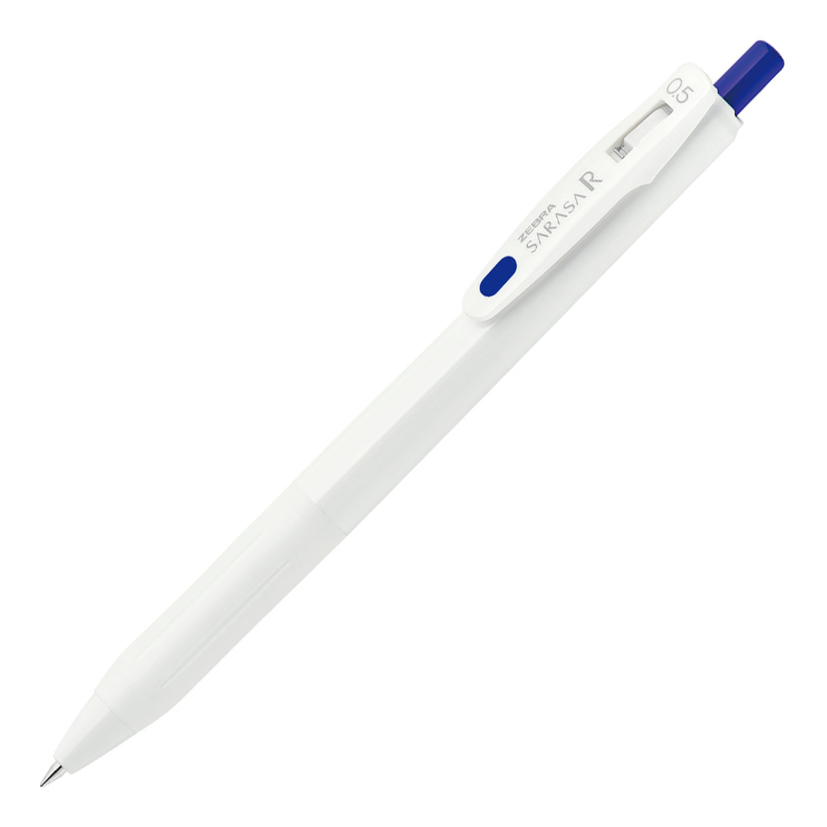 ゼブラ　サラサ　Ｒ　０．５　白／青