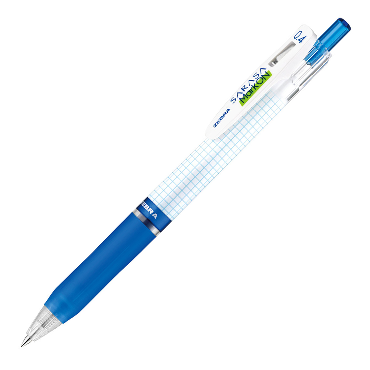 ゼブラ　サラサマークオン　０．４　青
