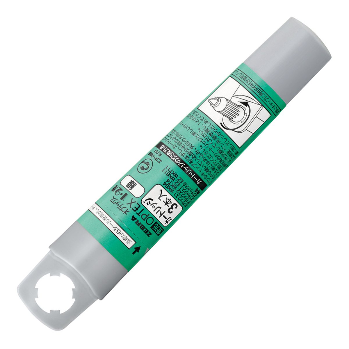 ゼブラ　蛍光ペン　オプテックス１・２用カートリッジ３本Ｅ　緑