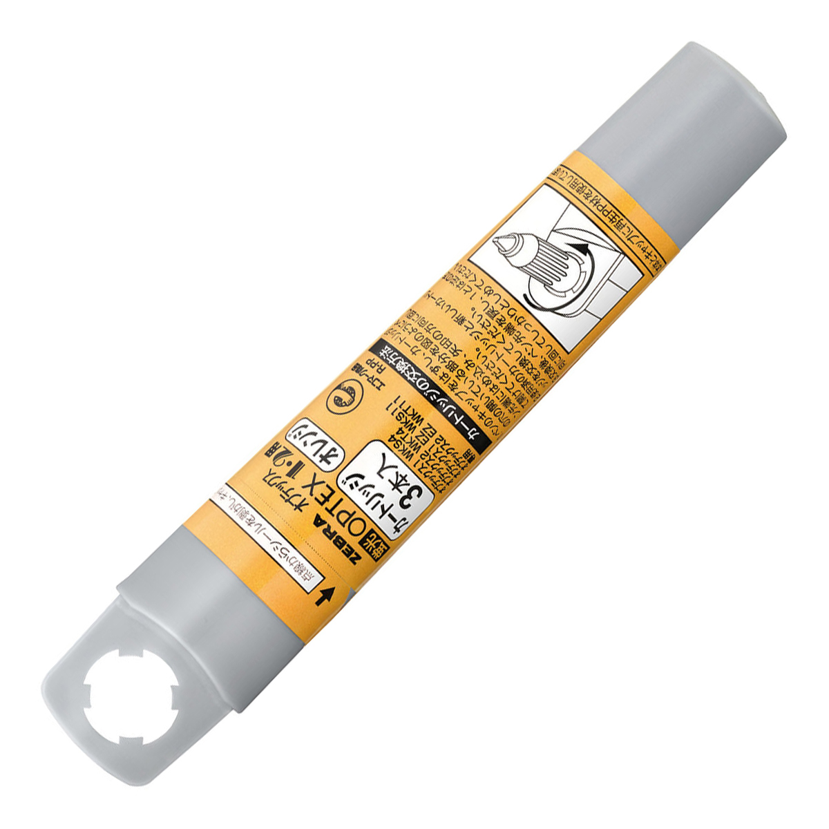 ゼブラ　蛍光ペン　オプテックス１・２用カートリッジ３本Ｅ　オレンジ