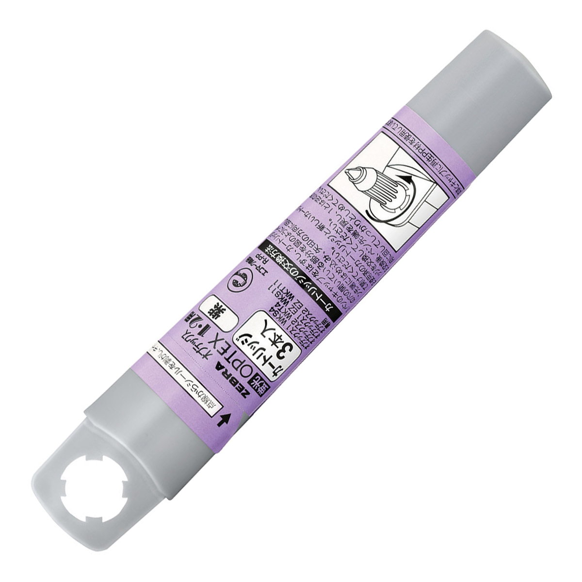 ゼブラ　蛍光ペン　オプテックス１・２用カートリッジ３本Ｅ　紫