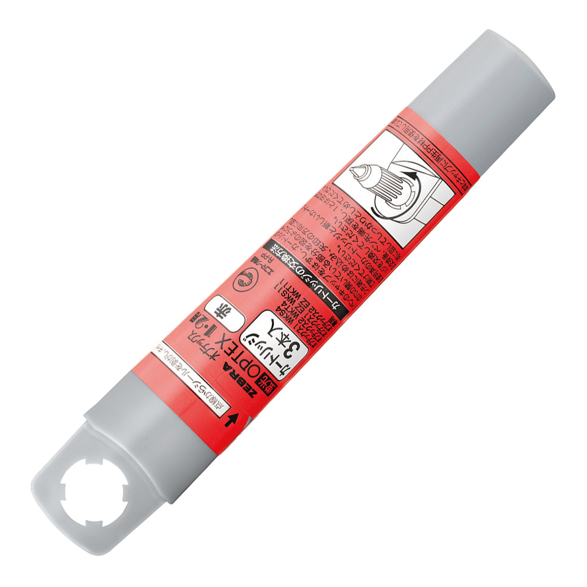 ゼブラ　蛍光ペン　オプテックス１・２用カートリッジ３本Ｅ　赤