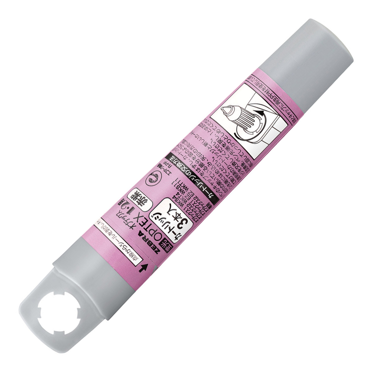 ゼブラ　蛍光ペン　オプテックス１・２用カートリッジ３本Ｅ　赤紫