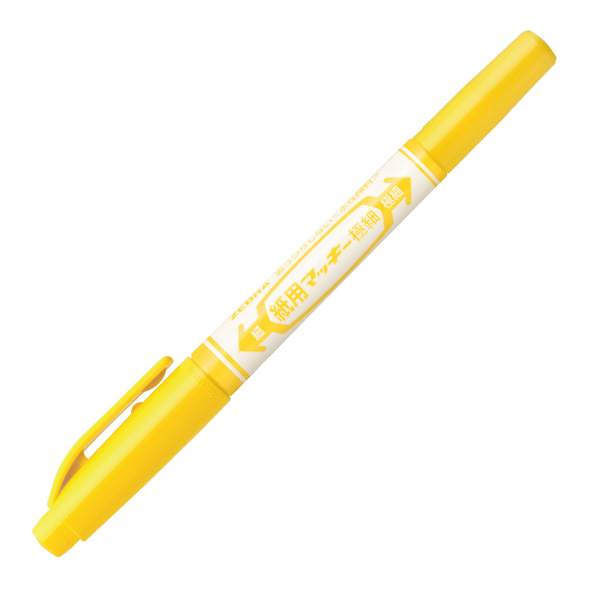 ゼブラ　紙用マッキー極細　黄