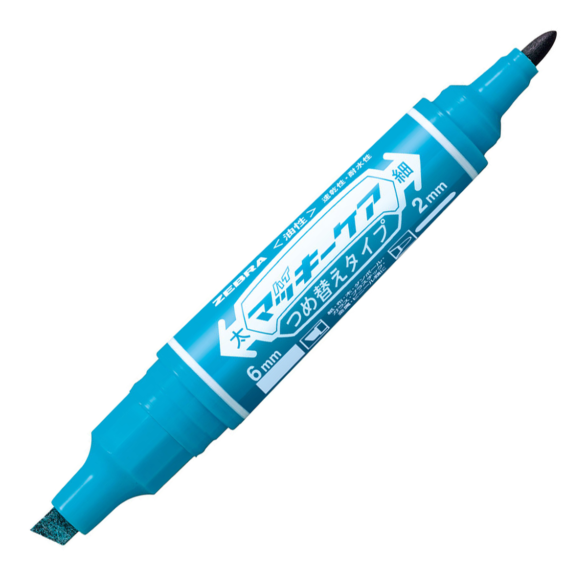 ゼブラ　ハイマッキーケア　つめ替えタイプ　ライトブルー