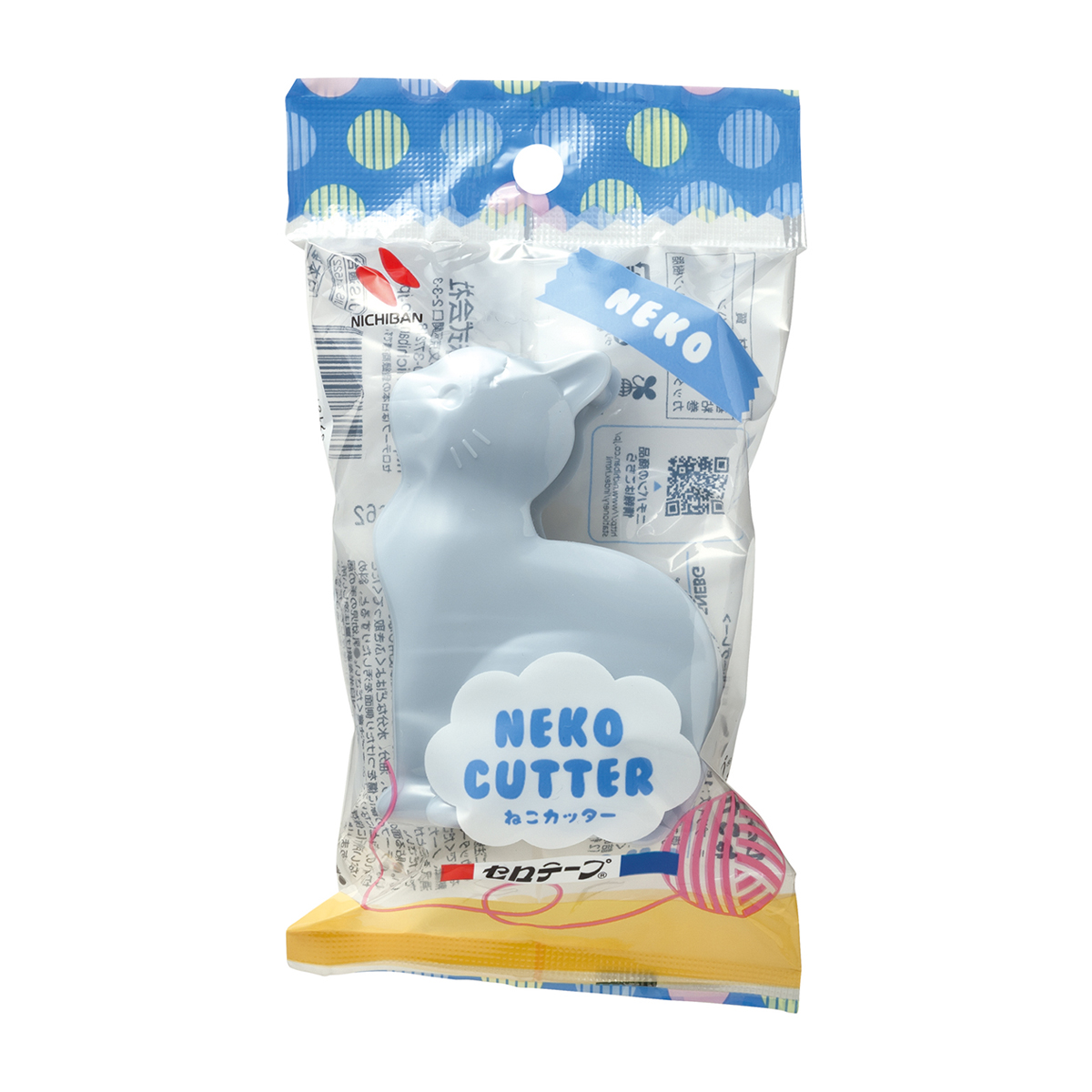 ニチバン　セロテープねこカッターブルーグレー