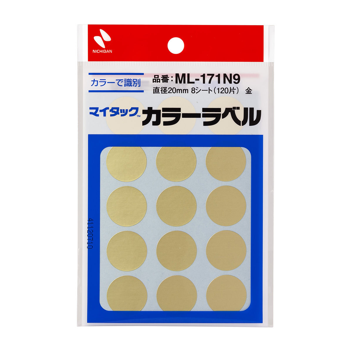 ニチバン　マイタックラベル　ＭＬ－１７１Ｎ９　金