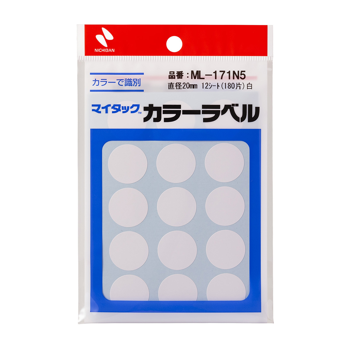 ニチバン　マイタックラベル　ＭＬ－１７１Ｎ５　白