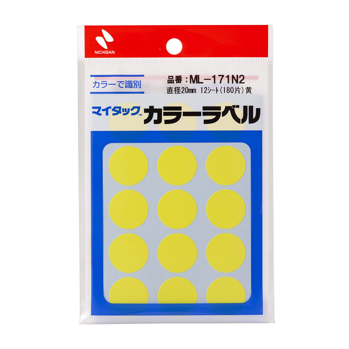 ニチバン　マイタックラベル　ＭＬ－１７１Ｎ２　黄