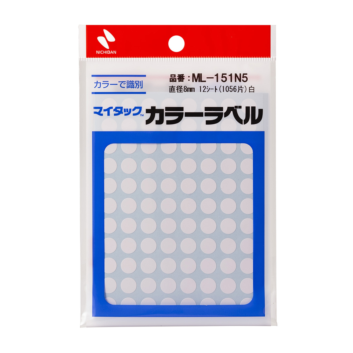 ニチバン　マイタックラベル　ＭＬ－１５１Ｎ５　白