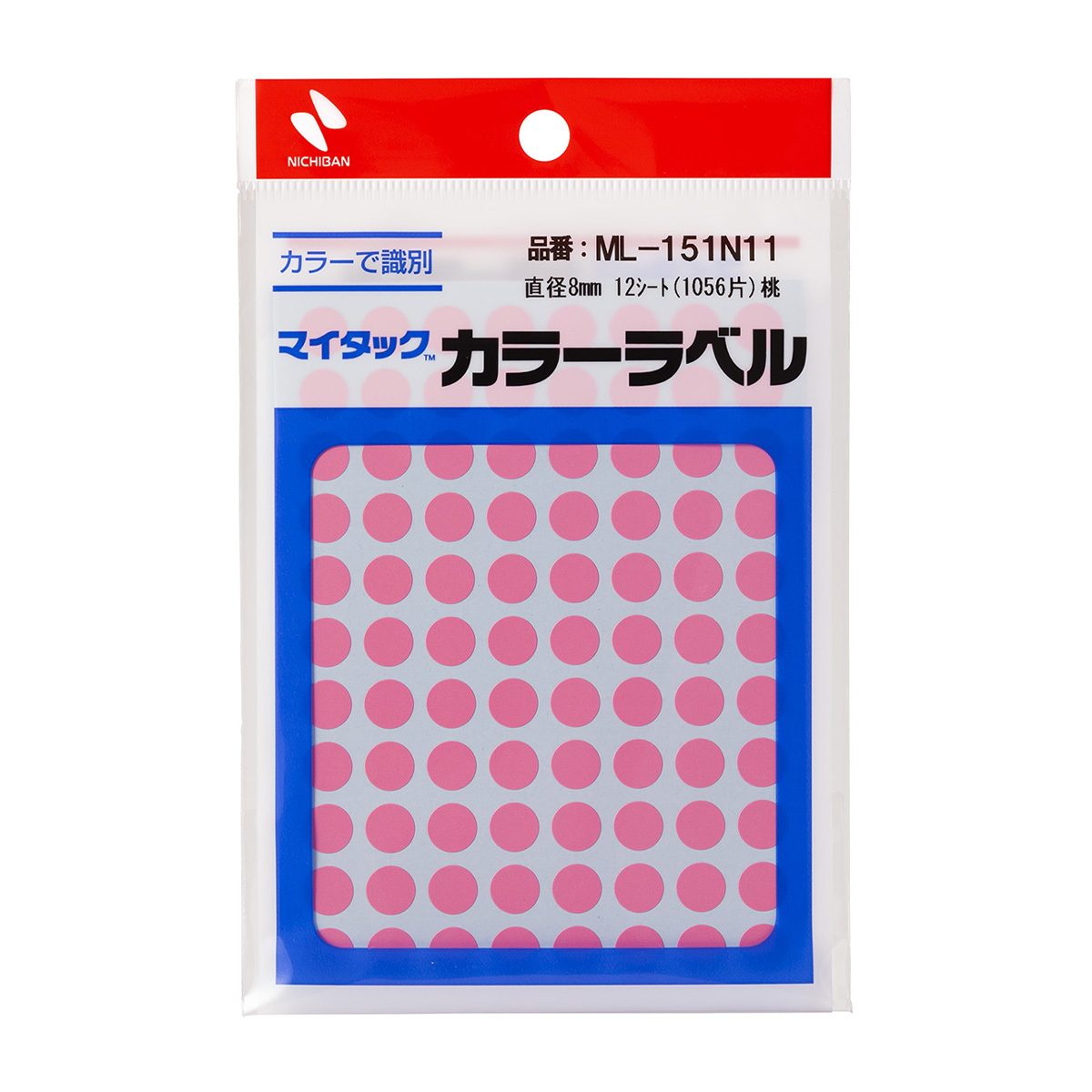 ニチバン　マイタックラベル　ＭＬ－１５１Ｎ１１　桃