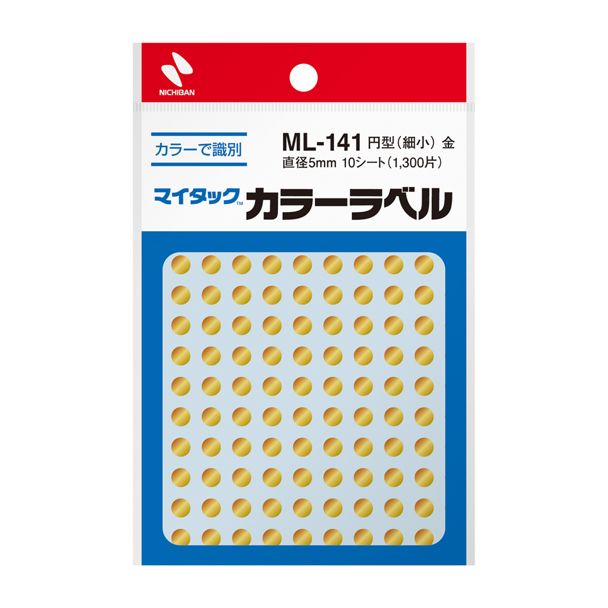 ニチバン　マイタックカラーラベルＭＬ－１４１９金
