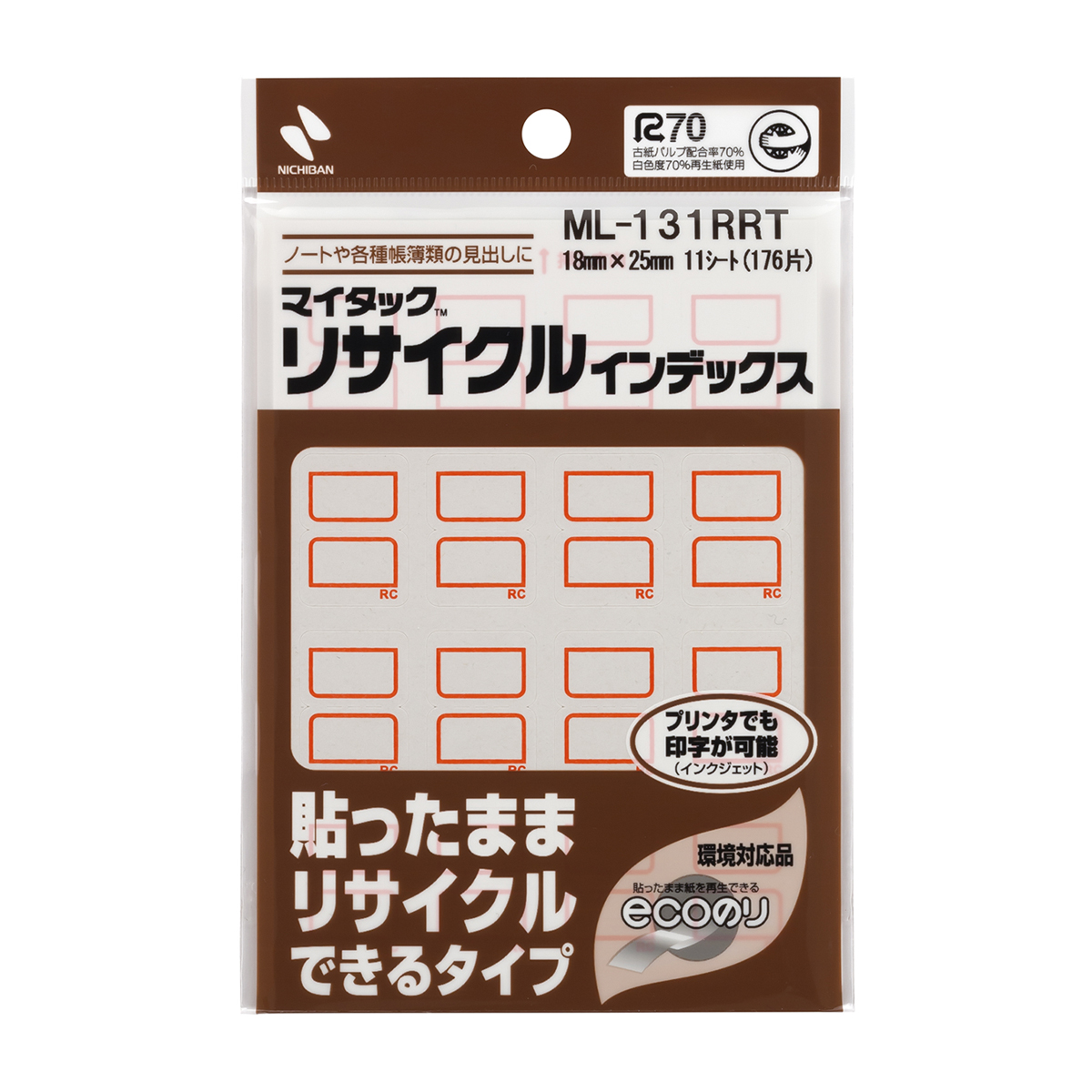 ニチバン　マイタックリサイクルインデックス　ＭＬ－１３１ＲＲＴ