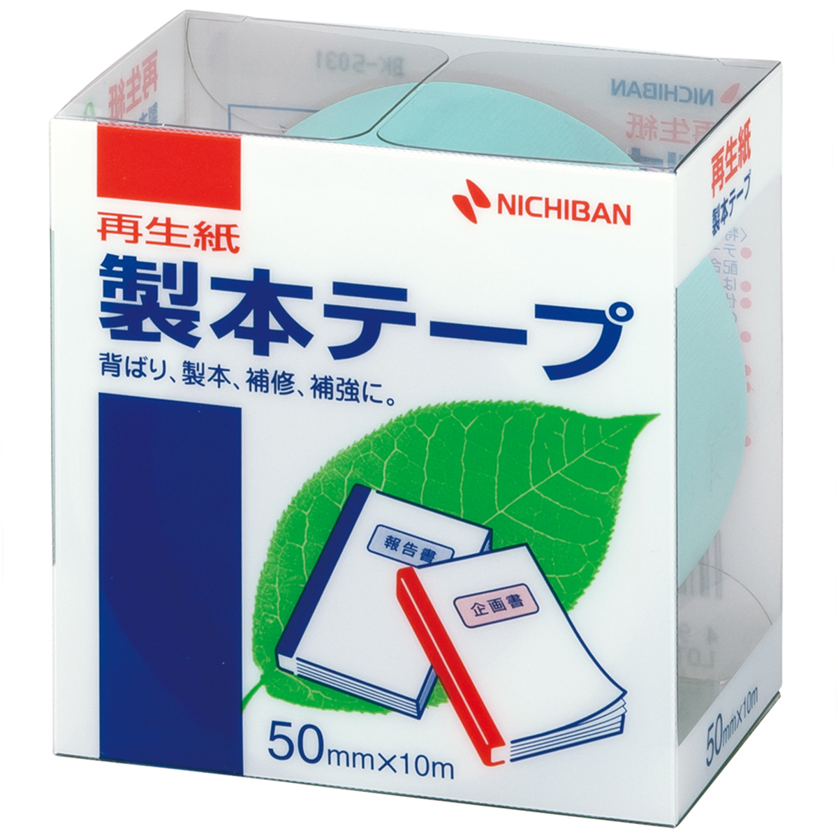 ニチバン　製本テープＢＫ５０パステルグリーン５０ｍｍ×　１０ｍ