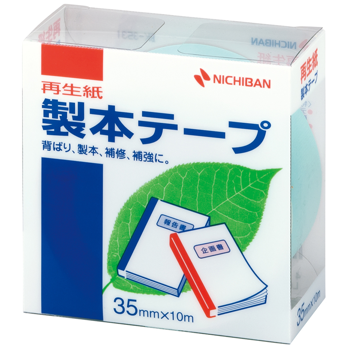 ニチバン　製本テープＢＫ３５パステルグリーン３５ｍｍ×　１０ｍ