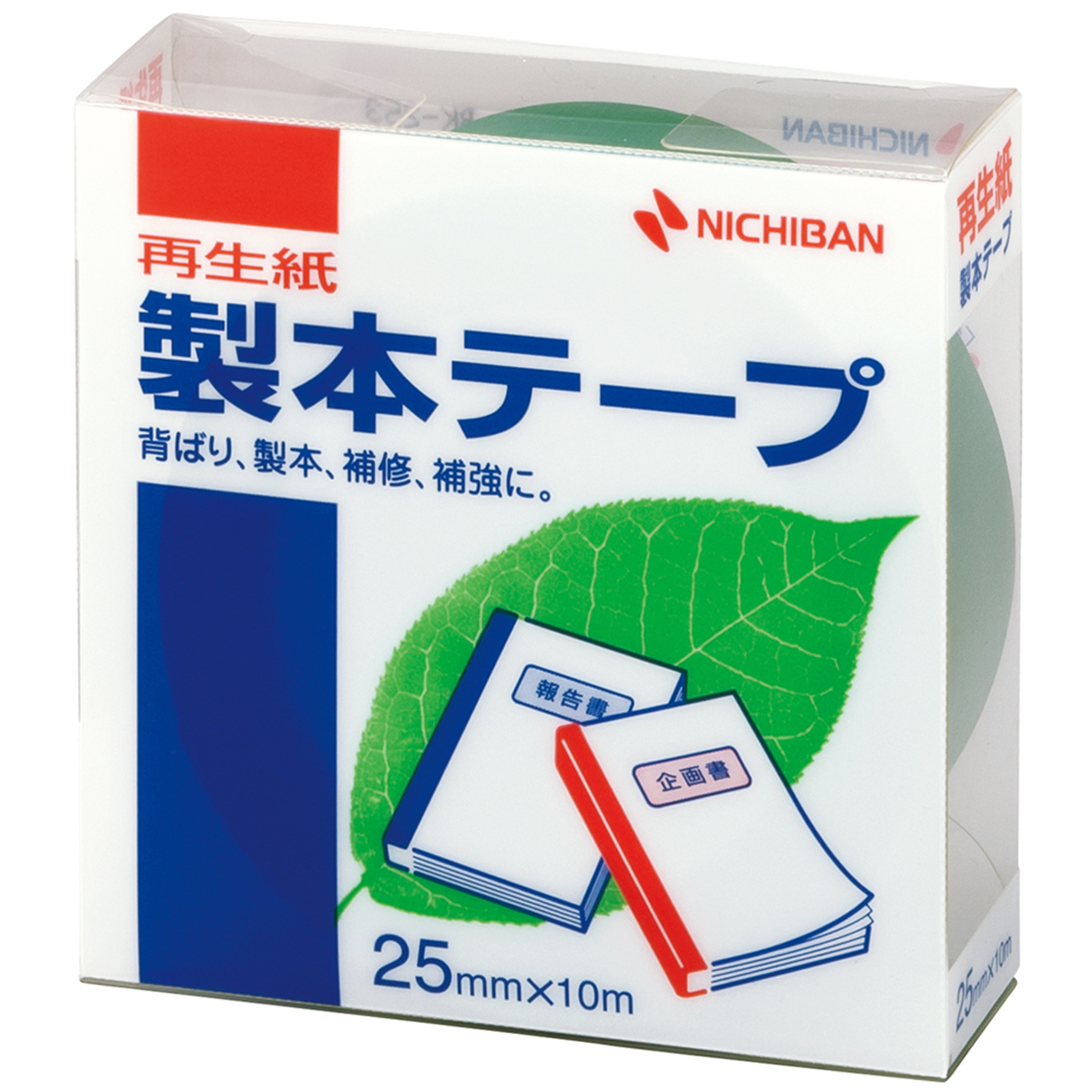 ニチバン　製本テープ　ＢＫ－２５　緑　２５ｍｍ×　１０ｍ