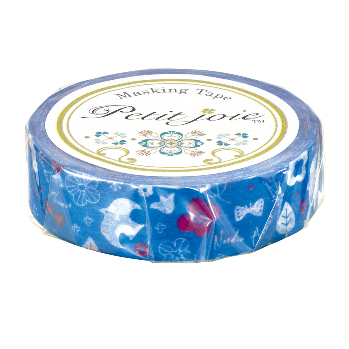 ニチバン　プチジョアマスキングテープ　ノルディックフラワー柄