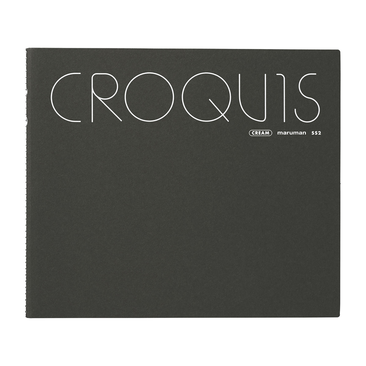 マルマン　クロッキーブック　クリームコットン紙２１２×２４２ｍｍ　カラーアソート　ＳＳ２　５５枚