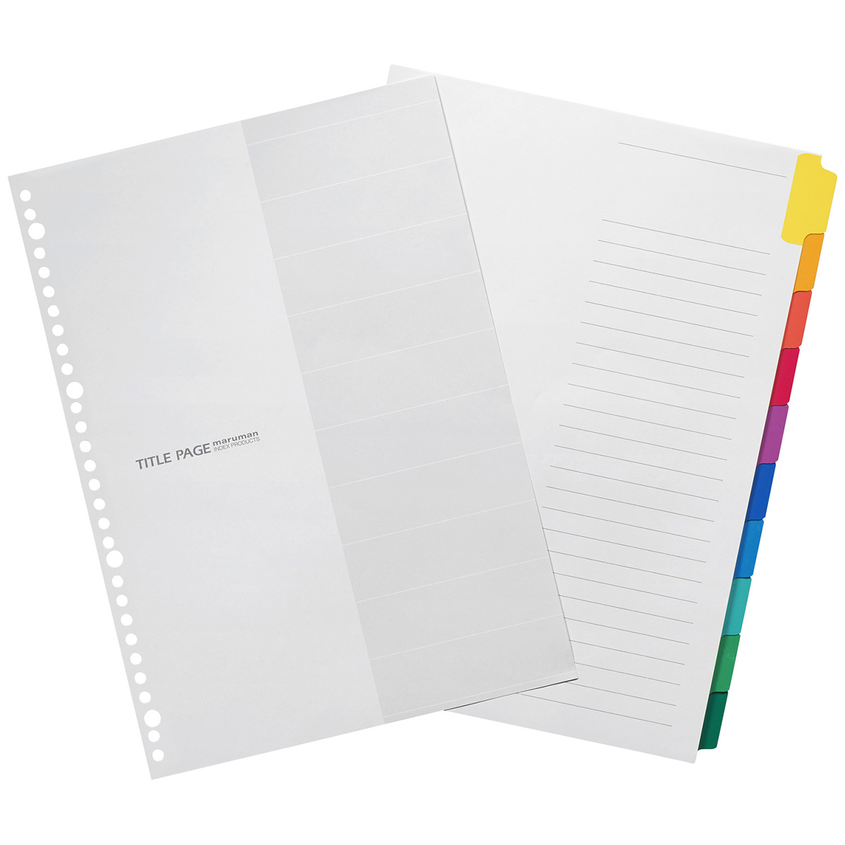 マルマン　Ａ４　ラミタブ見出し１０枚