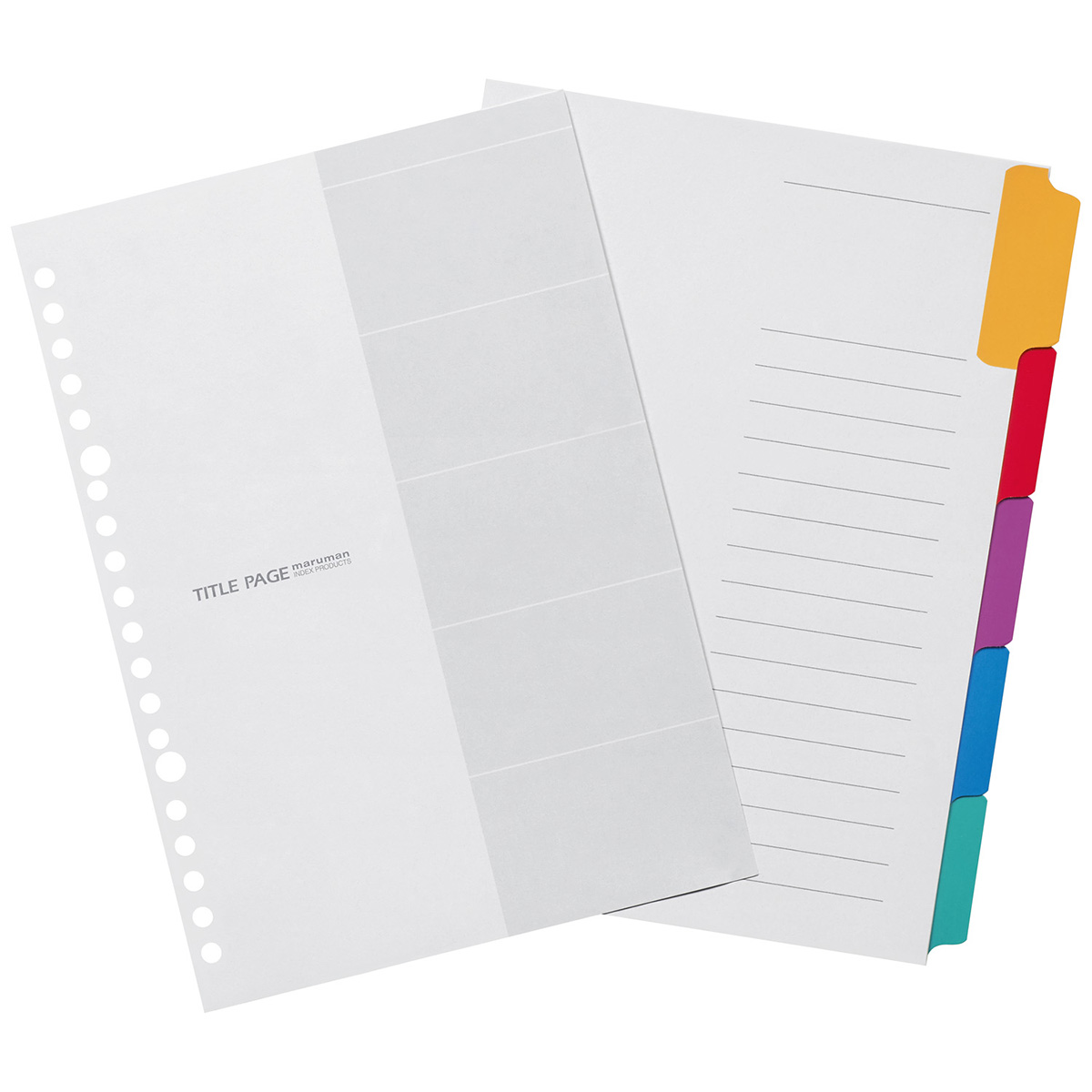 マルマン　Ａ５　ラミタブ見出し　５枚