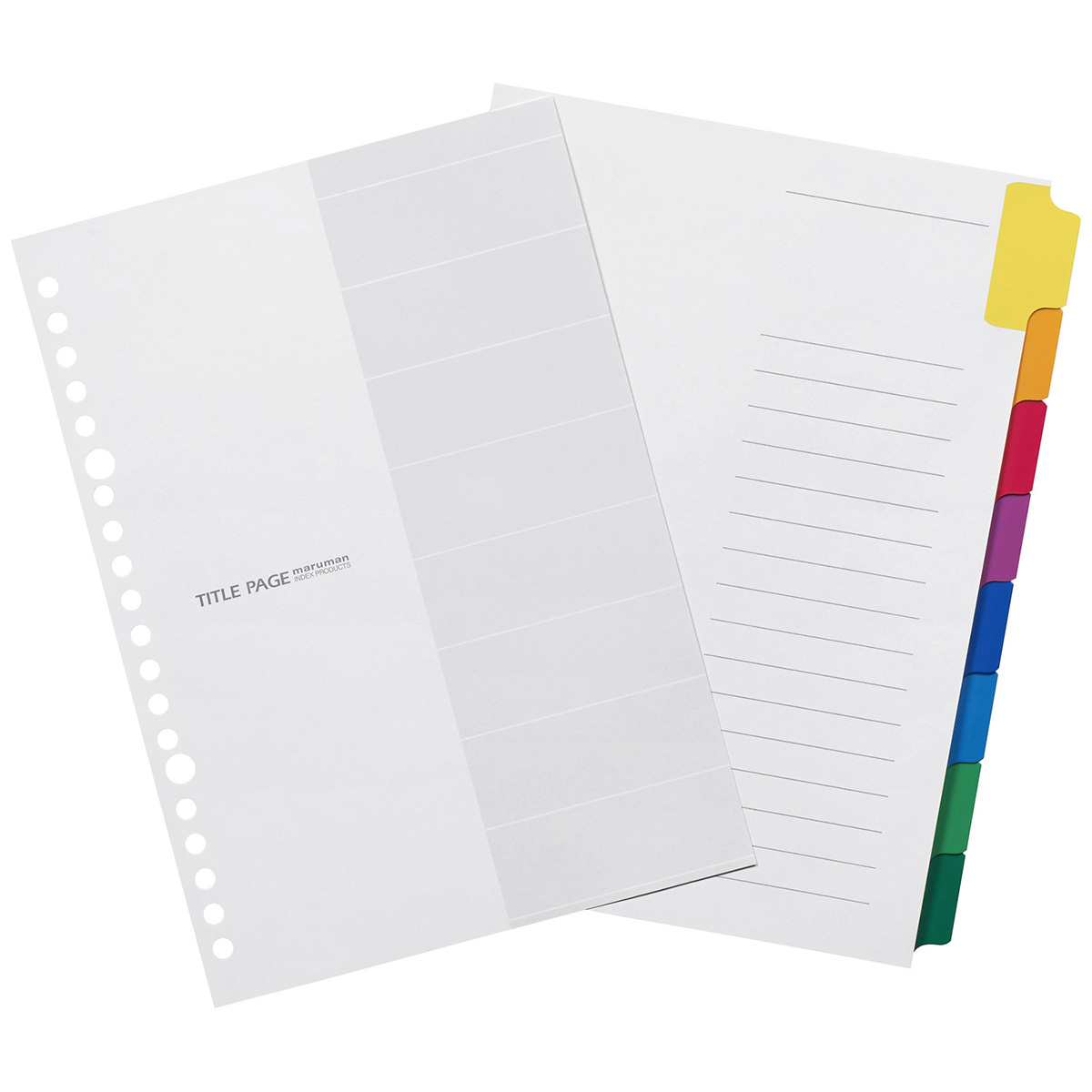 マルマン　Ａ５　ラミタブ見出し　８枚