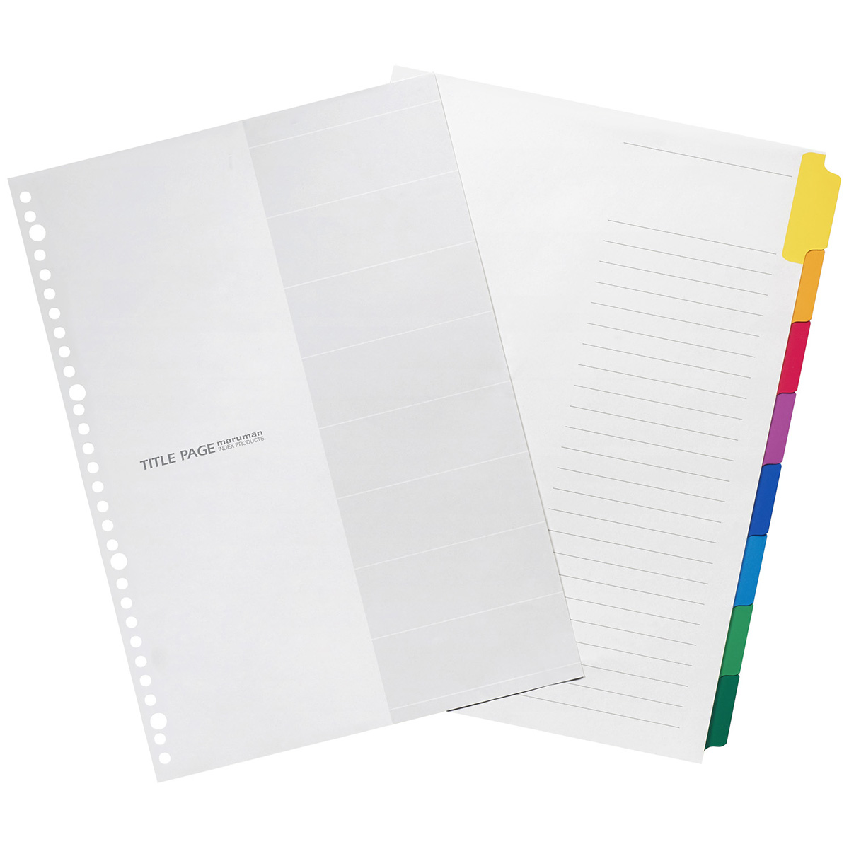 マルマン　Ａ４　ラミタブ見出し　８枚