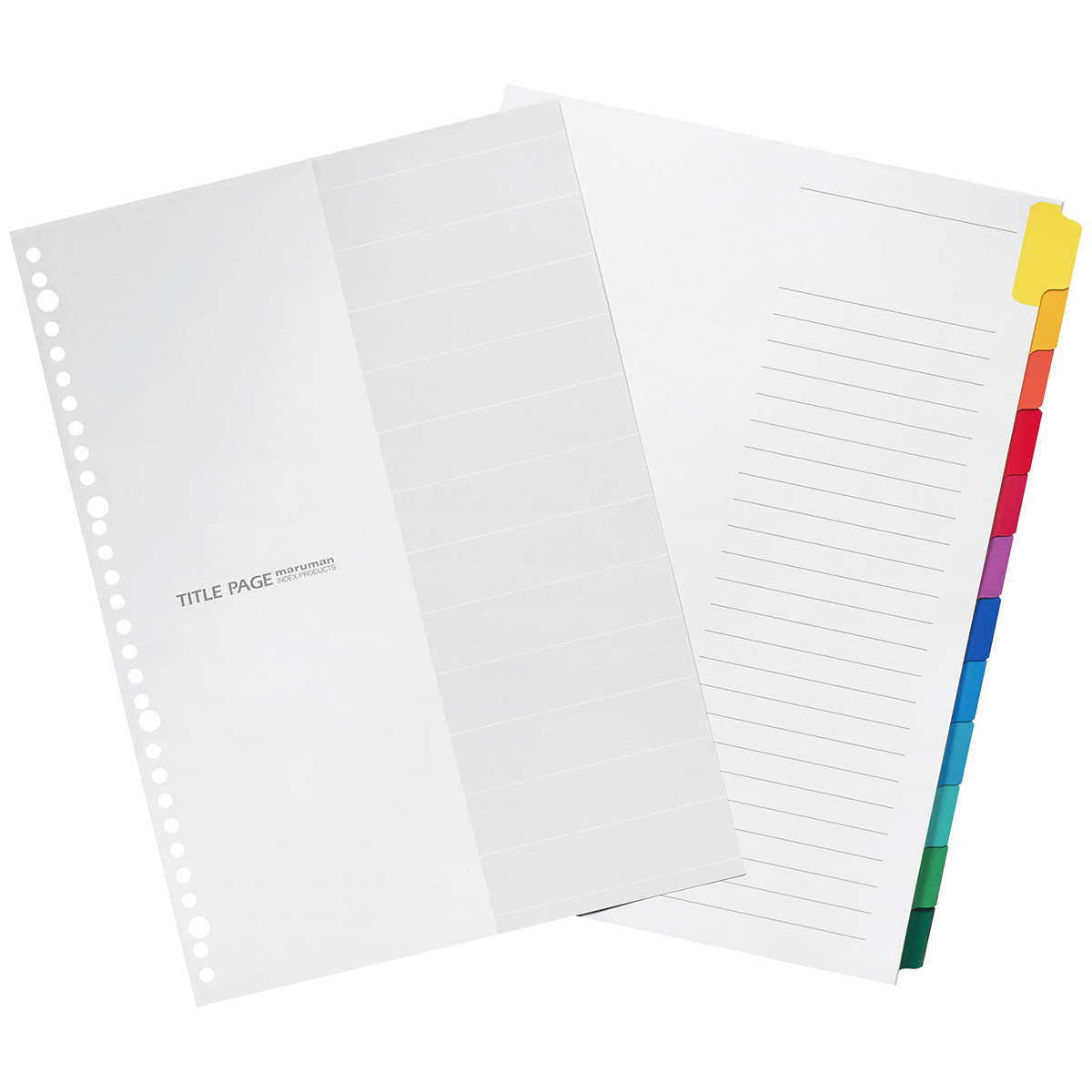 マルマン　Ａ４　ラミタブ見出し　１２枚