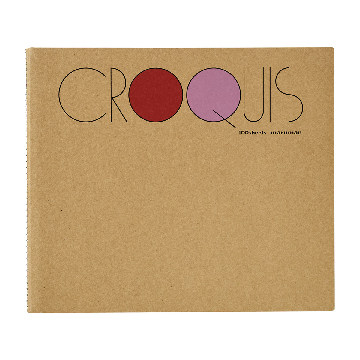 マルマン　クロッキーブック　白クロッキー２１２×２４２　　レッド１００枚