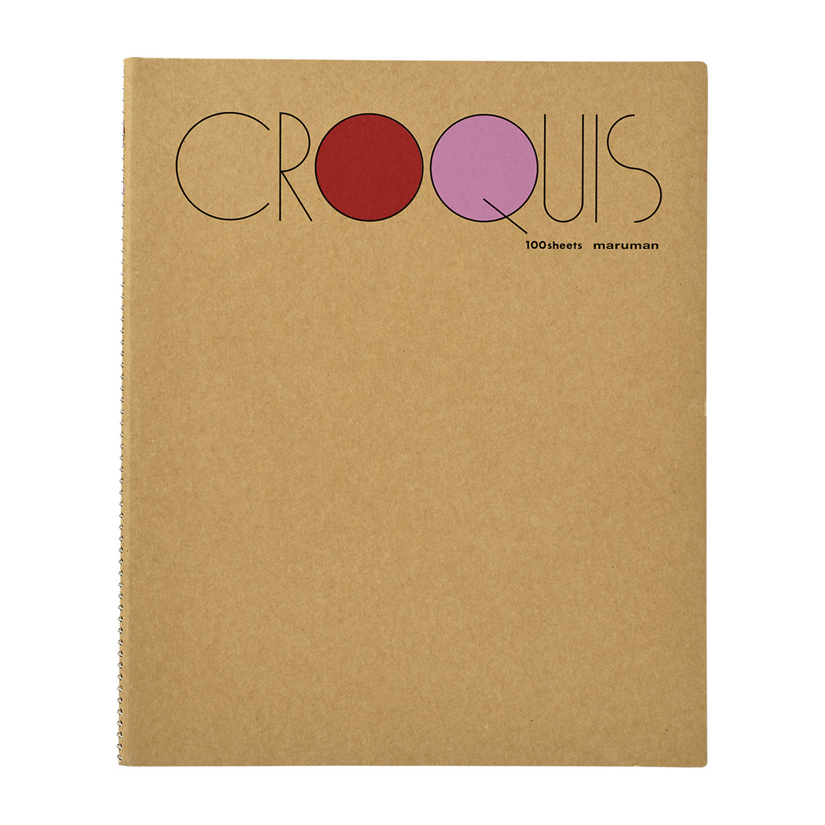 マルマン　クロッキーブック　白クロッキー３０２×２４２　　レッド１００枚