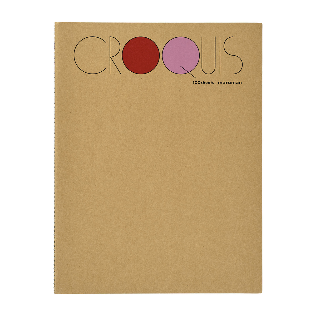 マルマン　クロッキーブック　白クロッキー３５６×２６８　　レッド１００枚