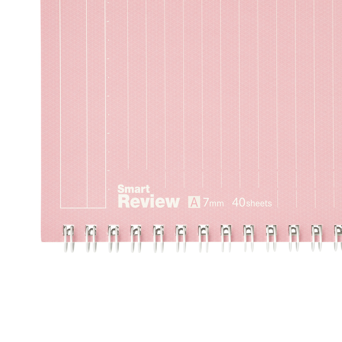 マルマン　Ｂ５ノート　スマートレビュー７ｍｍ復習罫　　ライトピンク４０枚