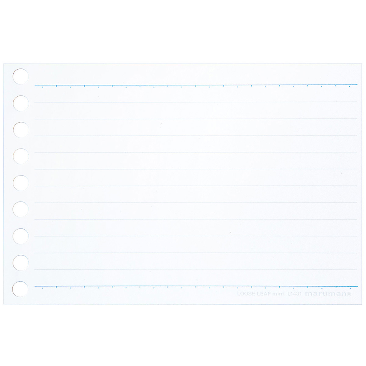 マルマン　ミニサイズ　ルーズリーフ　６ｍｍ罫　１００枚