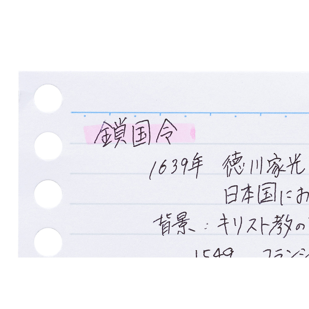 マルマン　ミニサイズ　ルーズリーフ　６ｍｍ罫　１００枚