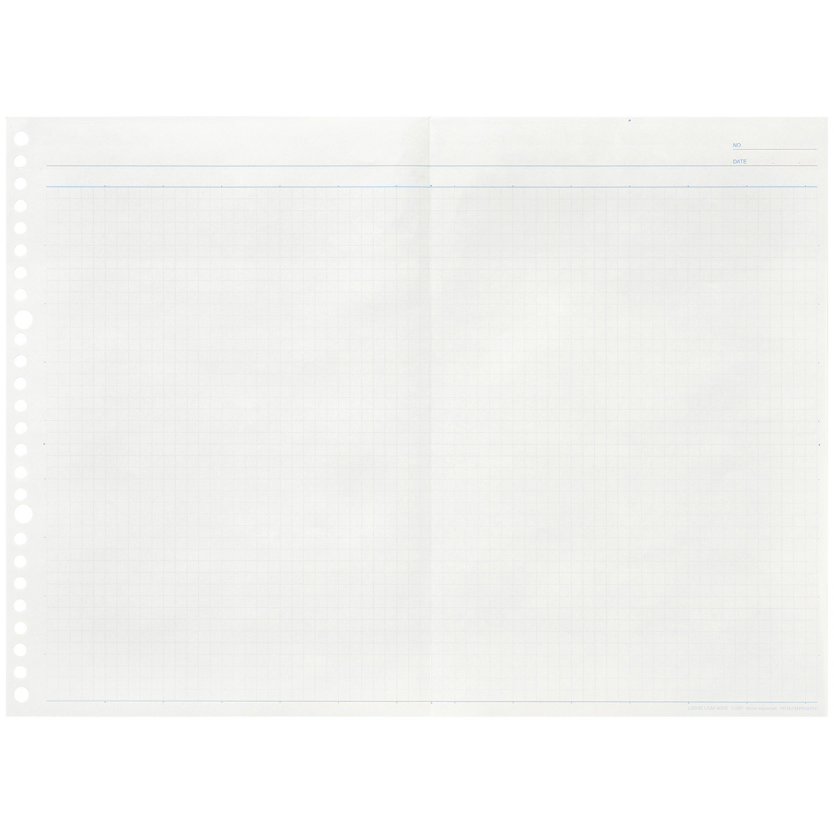 マルマン　Ｂ５　ルーズリーフ　ワイド　５ｍｍ方眼　１５枚