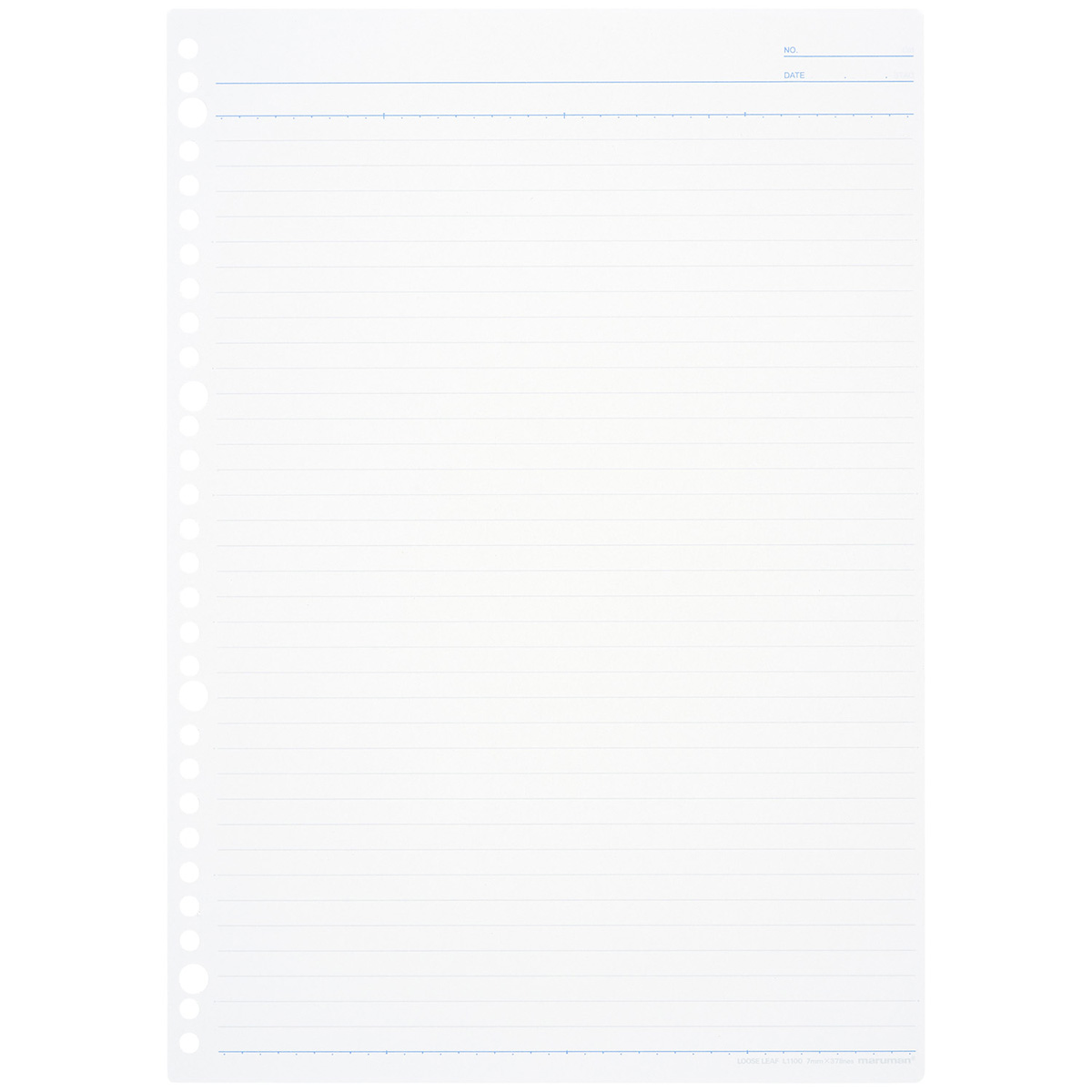 マルマン　Ａ４　ルーズリーフ　７ｍｍ罫　１００枚