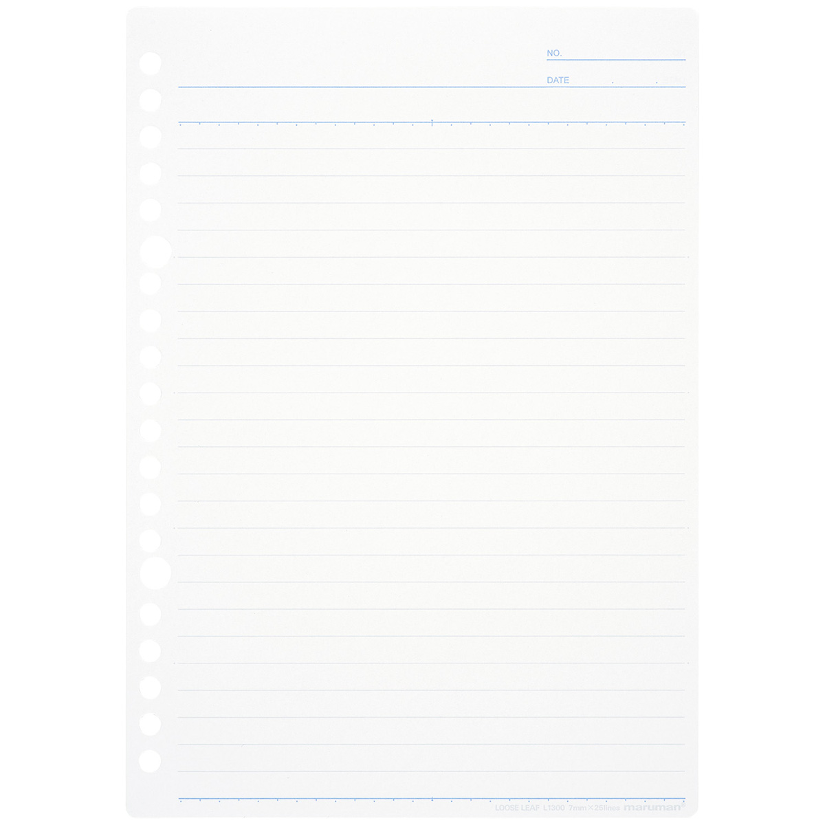 マルマン　Ａ５　ルーズリーフ　７ｍｍ罫　５０枚