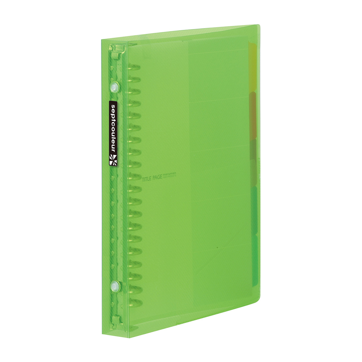 マルマン　Ａ５　バインダー　セプトクルール　グリーン