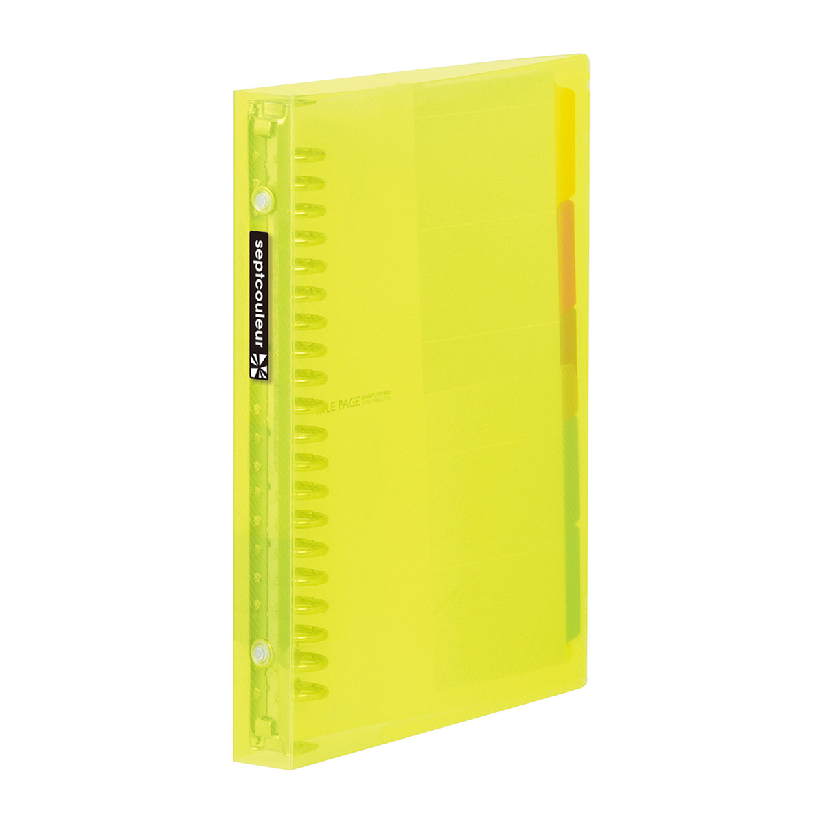 マルマン　Ａ５　バインダー　セプトクルール　イエロー