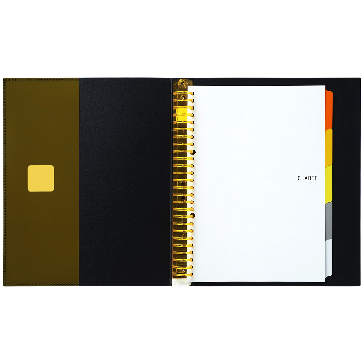 マルマン　ルーズリーフバインダー　クラルテ　オレンジ　Ｂ５