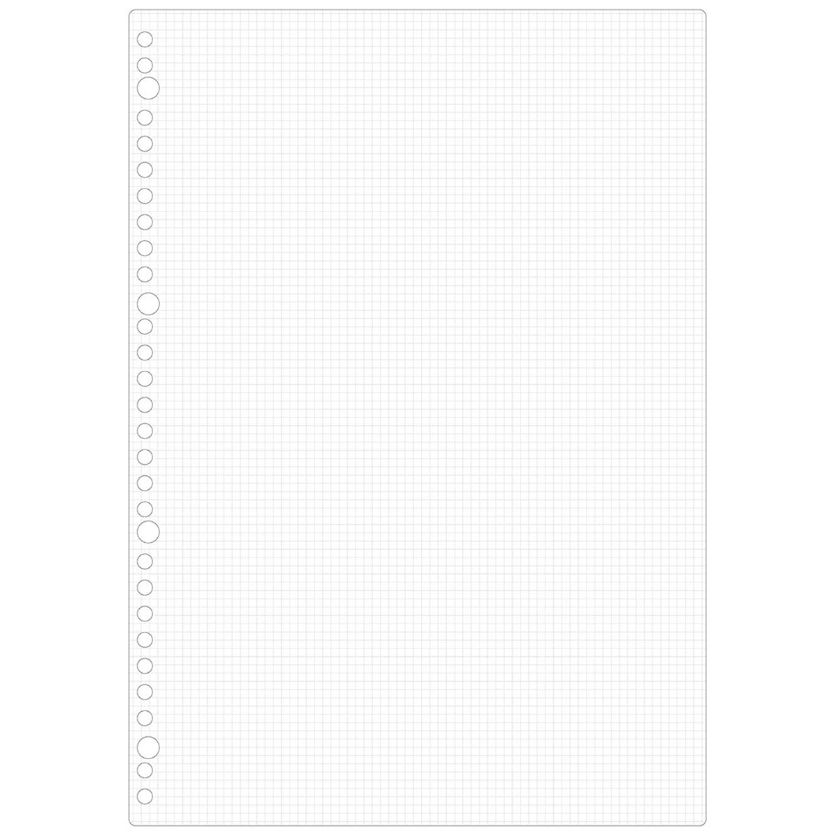 マルマン　Ａ４　ルーズリーフ　３ｍｍ方眼罫　５０枚
