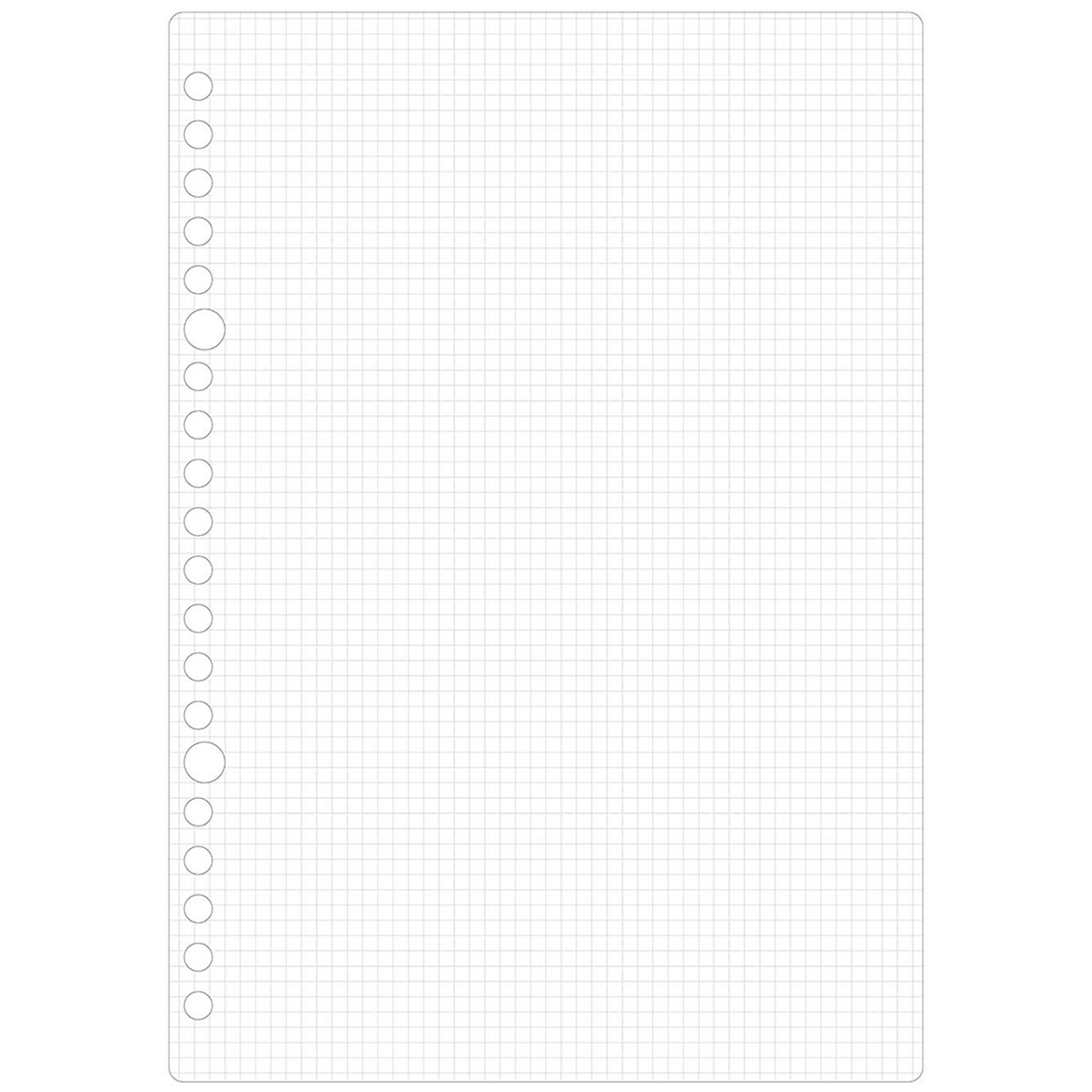 マルマン　Ａ５　ルーズリーフ　３ｍｍ方眼罫　５０枚