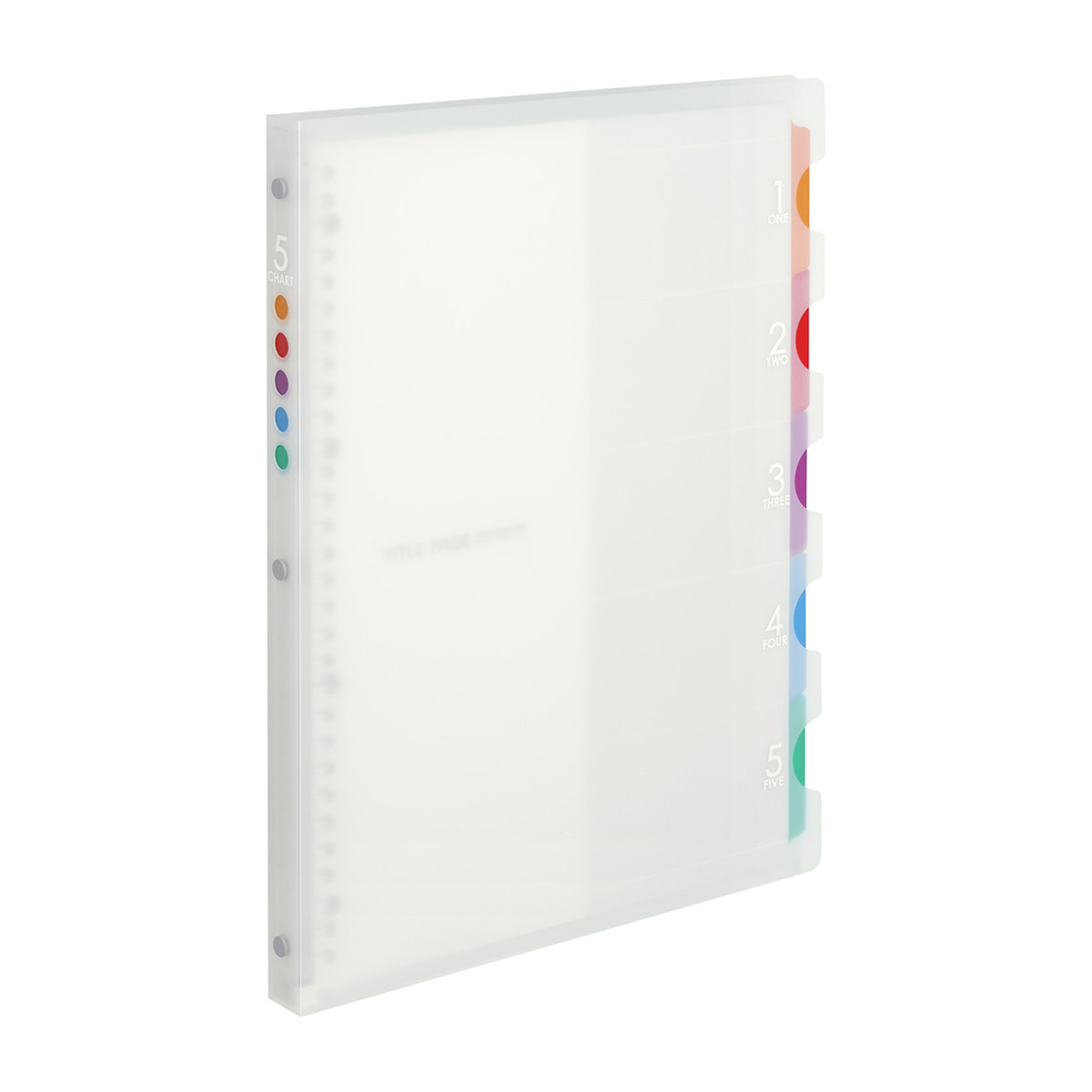 マルマン　Ａ４　バインダー　ファイブチャートクリア　