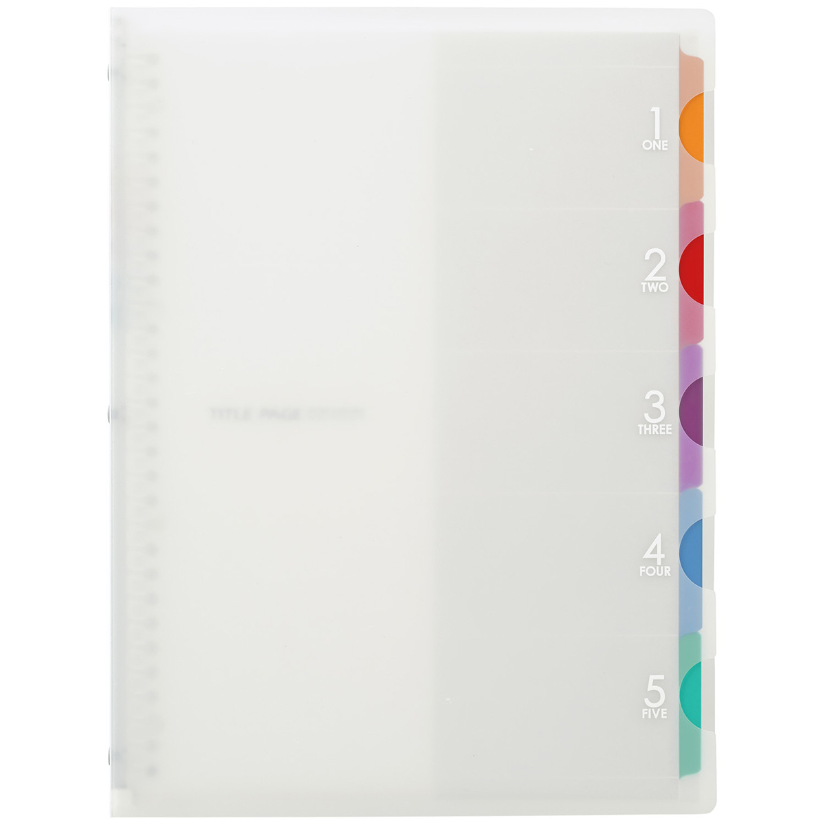 マルマン　Ａ４　バインダー　ファイブチャートクリア　