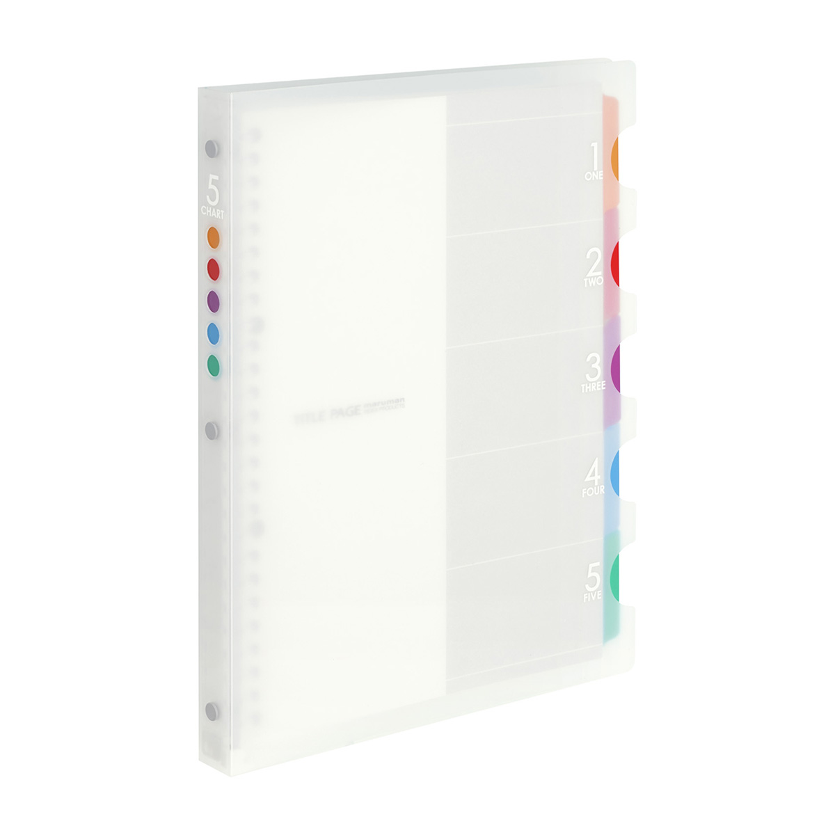 マルマン　Ｂ５　バインダー　ファイブチャートクリア　