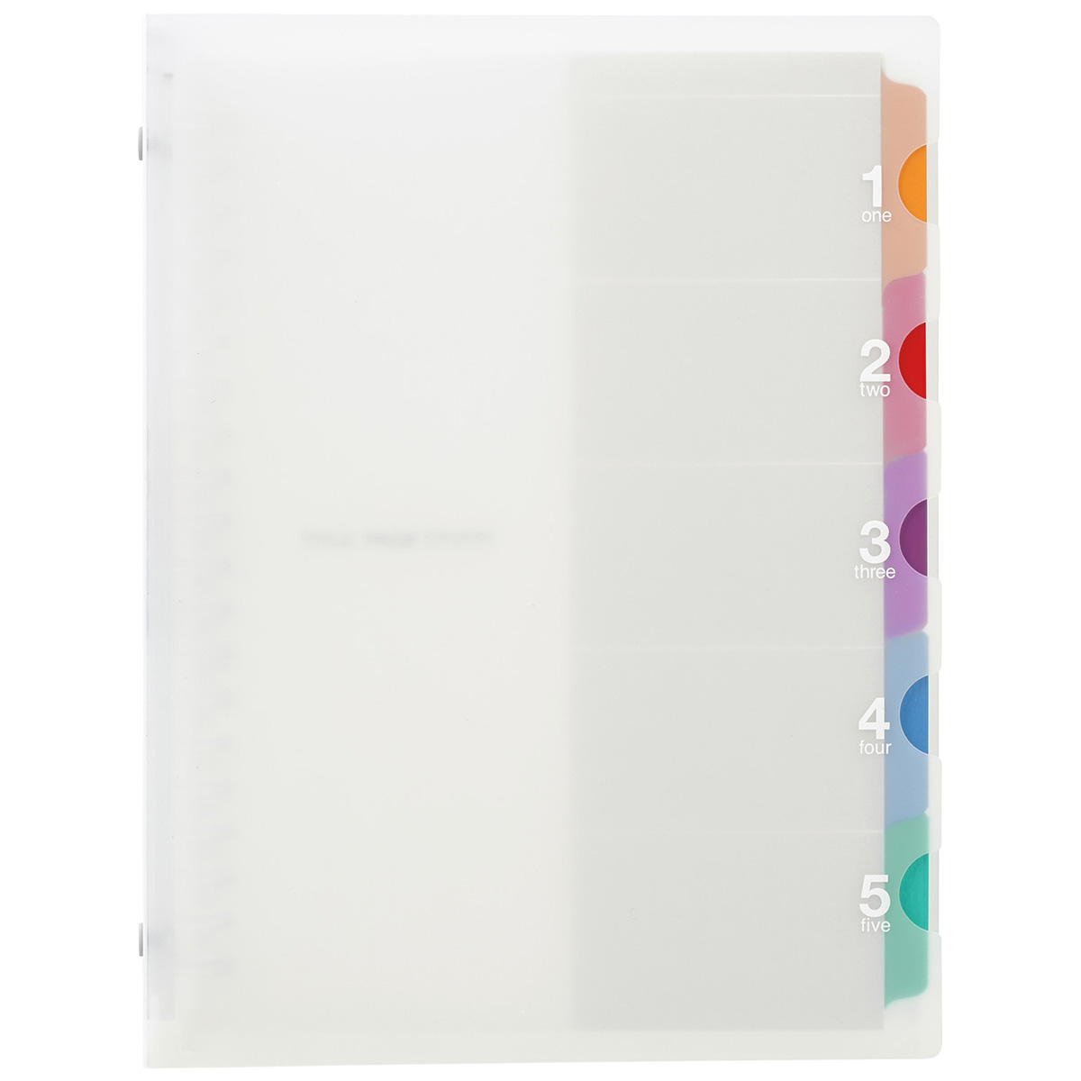 マルマン　Ａ５　バインダー　ファイブチャートクリア　